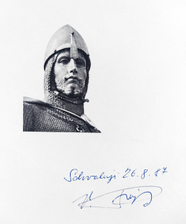 Schmidt Jindřich – Svatý Václav, návrh na bankovku 5000 korun 24. 2. 1944, oceloryt, nedatováno