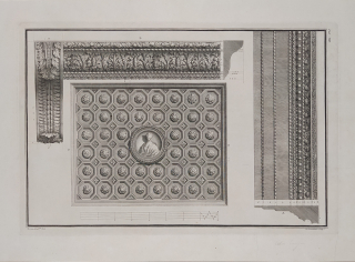 Fourdrinier Paul – Architektonický návrh, původní mědiryt, 1753