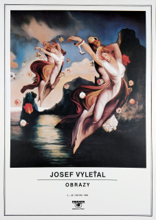 Skála Bedřich – Josef Vyleťal Obrazy, plakát k výstavě, galerie Mladá Fronta, 1984