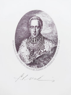 Srb Martin – Založení Vítkovických železáren, původní oceloryt, 1978