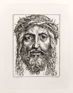 Srb Martin, Dürer Albrecht – Ecce Homo, původní oceloryt, 1982