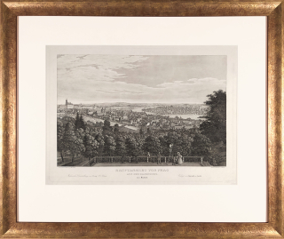 Praha – Praha s Nebozízku, Vincenc Morstadt, C. A. Richter, původní lept, 1830