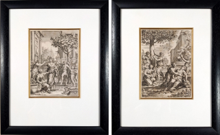 Greuter Johann Friedrich – Flora, podle Pietro da Cortona, dva mědiryty, 1633