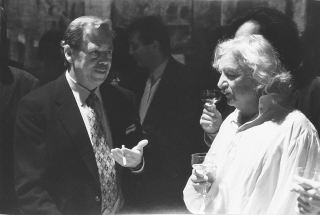Rysová Hana – Václav Havel a Ladislav Smoljak, autorská fotografie, nedatováno