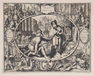 Hooghe, Jacques de – ilustrace k hebrejské Bibli, původní mědiryt, 1704