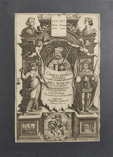 Aubry, Abraham I. – Sv. Kryštof, titulní list, původní mědiryt, 1670