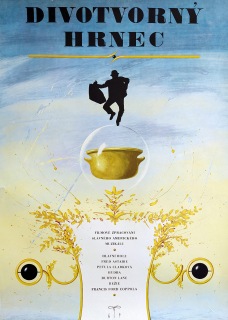 Divotvorný hrnec – Jan Kratochvíl, filmový plakát, formát A1, 1969