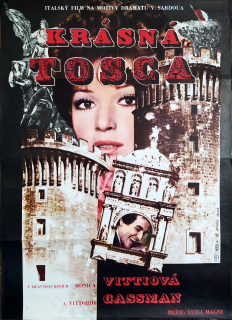 Krásná Tosca – Petr Chalabala, filmový plakát, formát A1, 1977