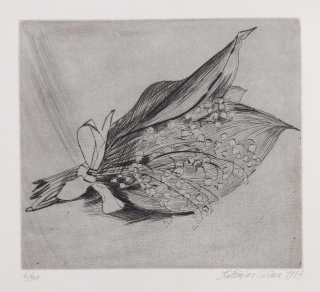 Černá Kateřina – Konvalinky, lept, číslováno 6/40, 1987