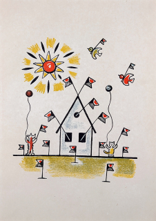 Čapek Josef – knižní ilustrace, barevná zinkografie, 1. vydání, 1929
