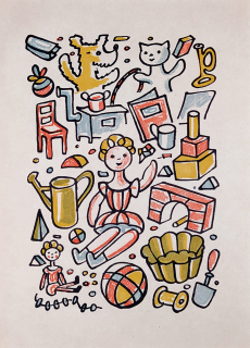 Čapek Josef – knižní ilustrace, barevná zinkografie, 1. vydání, 1929