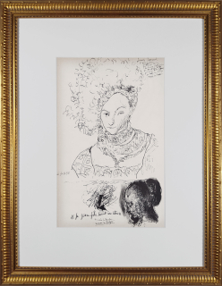 Picasso Pablo – Lucas Cranach a Johannes Vermeer, původní litografie, 30. 11. 1955