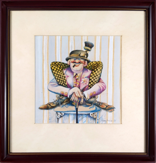 Franta Karel – Komik, kresba, pastel, akvarel, kombinovaná technika, 1971