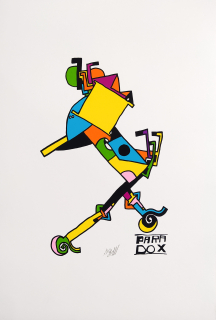 Seydl Zdenek – Paradox, signovaná barevná serigrafie, autorský tisk, ca 1970