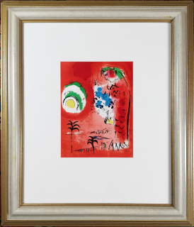 Chagall Marc – La Baie de Anges, původní barevná litografie, č. soupisu 286, 1960