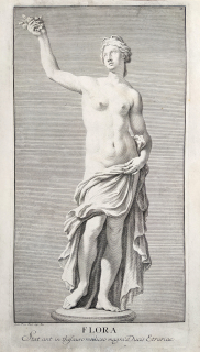 Preissler Georg Martin – Flora, původní lept, 1736