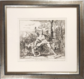 Lairesse Gerard de – Kain a Ábel, původní lept, ca 1680