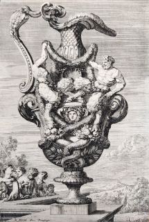 Poilly François – Dekorativní váza, původní lept, ca 1650