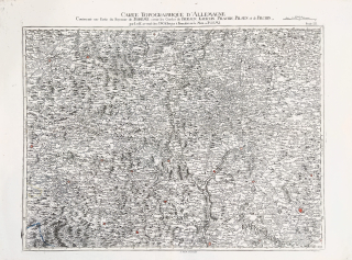  Šumava – Novohradské hory – Horní Rakousko – J. W. A. Jaeger, staře kolorovaný původní mědiryt, 1789
