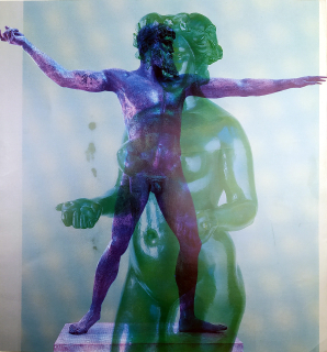 Kolář Jiří – PF 1984 Jiří a Běla Kolářovi, barevný tisk, 1983