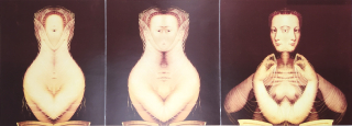 Kolář Jiří – PF 1996 Jiří a Běla Kolářovi, rozkládací barevný tisk, 1995