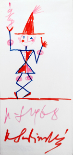 Svolinský Karel – Kouzelník, PF 1968, kresba fixem, 1967
