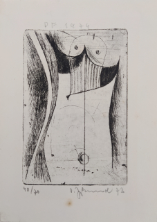 Zykmund Václav – PF 1974, původní lept, číslováno 40/70, 1973