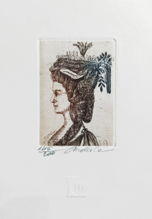 Anderle Jiří – Konstance, barevný lept s podtiskem, č. 145/200, nedatováno