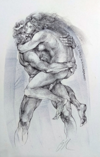 Kulhánek Oldřich – Ex libris Dr. N. Hillerbrandt, původní litografie, nedatováno