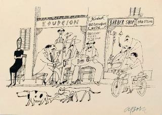 Born Adolf – PF 1992, signovaná serigrafie, autorský tisk, 1991