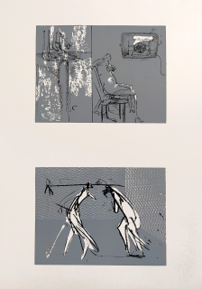 Rittstein Michael – Bez názvu, serigrafie, autorský tisk, nedatováno