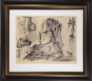 Picasso Pablo – Jeune faune, femme et enfant, číslovaná litografie 74/500, 1967