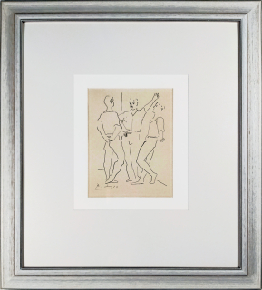Picasso Pablo – Les Trois Danseurs, Ruský balet, lept, (1940)