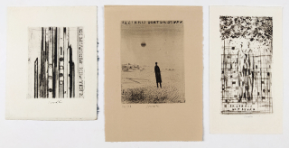 Sovák Pravoslav – Tři Ex libris, lept a suchá jehla, 1962–1965