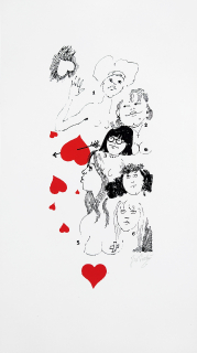 Suchý Jiří – Všechny mé lásky, barevná serigrafie, nedatováno