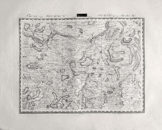 Plzeň a okolí – Geographisches Institut Weimar, původní mědiryt, 1807