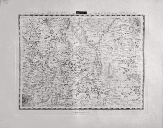 České Budějovice a okolí – Geographisches Institut Weimar, původní mědiryt, 1807