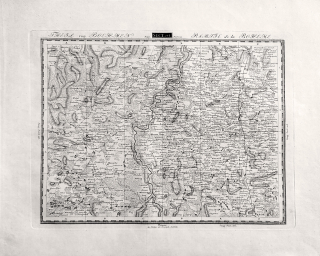 Benešov, Příbram, Blatná, Tábor – Geographisches Institut Weimar, původní mědiryt, 1807
