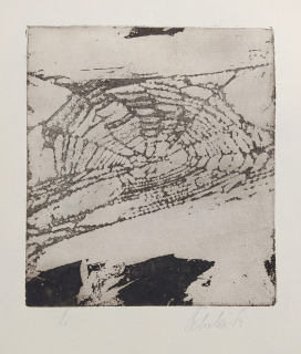 Čepelák Ladislav – Pavučiny (8), akvatinta, nedatováno