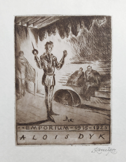Konůpek Jan – Emporium 1915–1925, Alois Dyk, lept s barevným podtiskem, 1925