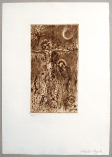 Reynek Bohuslav – Stabat Mater (1966), suchá jehla, novotisk, č. 39/68, nedatováno
