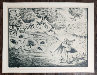 Konůpek Jan – Orfeus, původní lept, 1944