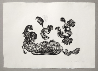 Holcová Veronika – Bez názvu, původní litografie, autorský tisk, 1997