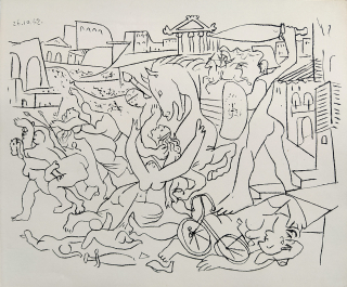 Picasso Pablo – Le peintre et Son Modèle, 26. 10. 1962, původní litografie, 1965