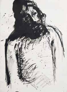 Sivko Václav – Dvě studie, oboustranná kresba perem, 1945–1947
