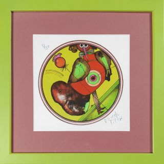 Pilař Radek – Pohádkový motiv, původní barevná litografie, číslováno 5/50, nedatováno