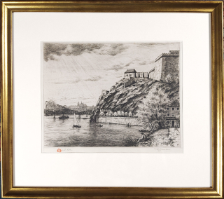 Šimon Tavík František – Vyšehrad, původní lept, 1940