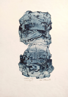 Hamera Oldřich – Z cyklu Máchův Máj, vrstvený monotyp, 1991