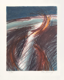 Ranný Emanuel mladší – Ukřižování III., původní barevná litografie, 1990