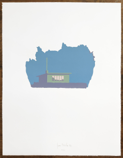 Merta Jan – Chatka 1, signovaná serigrafie na papíře, číslováno 65/100, 1999